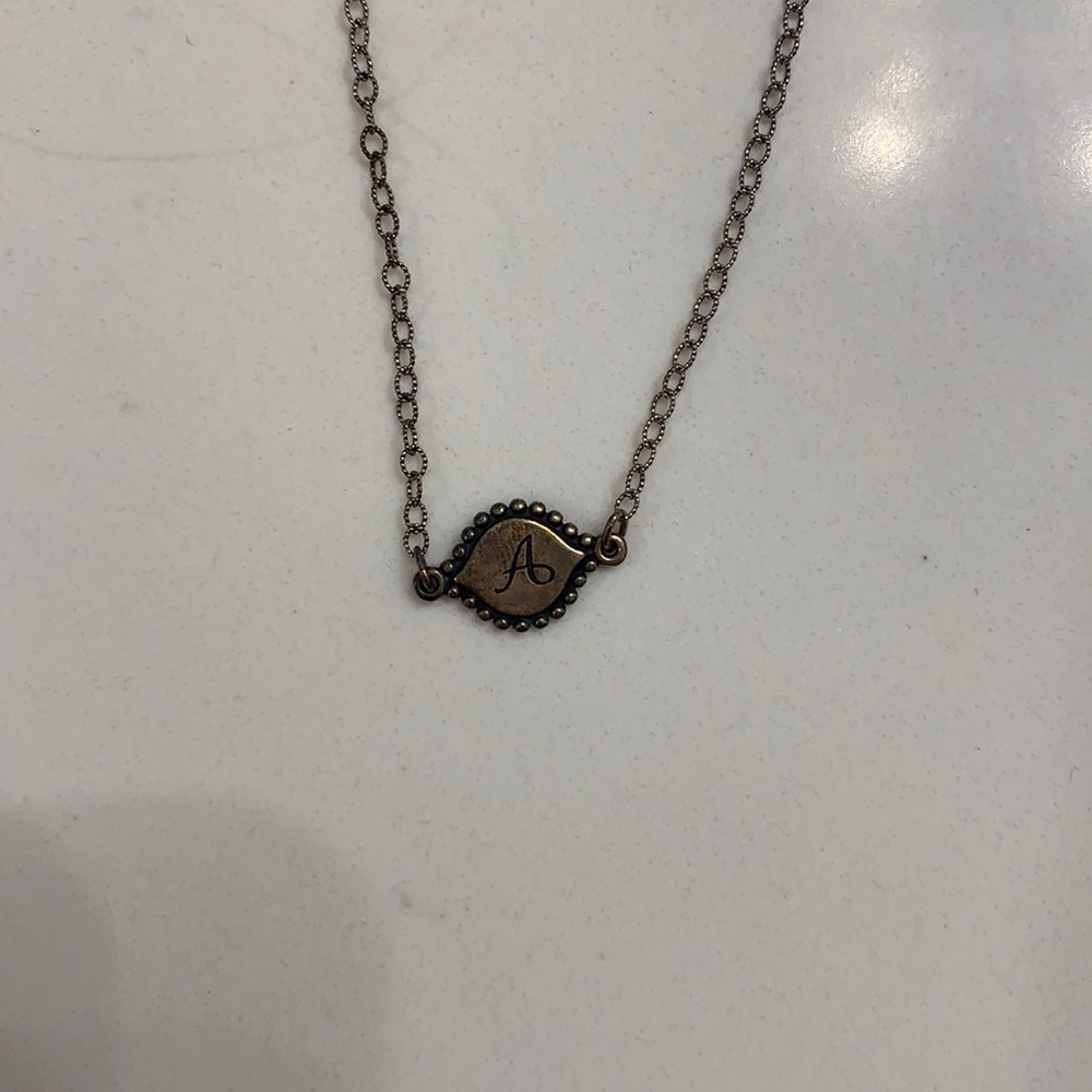 James Avery Intial A Necklace